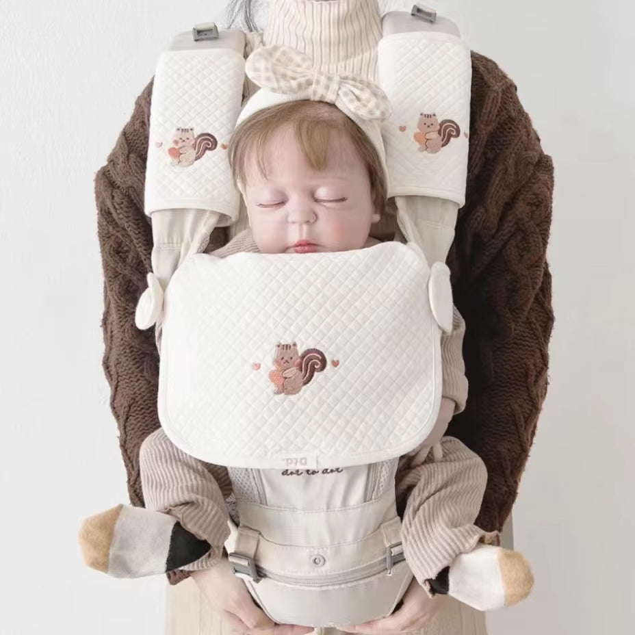 Cotton Baby Bibs Saliva Towel Chest Bite Towel Burp Cloths Babies Accessories Baby Carrier Shoulder Strap Saliva Towel