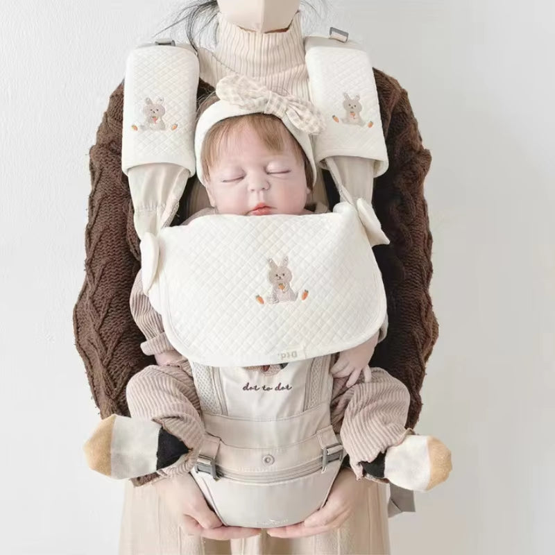 Cotton Baby Bibs Saliva Towel Chest Bite Towel Burp Cloths Babies Accessories Baby Carrier Shoulder Strap Saliva Towel