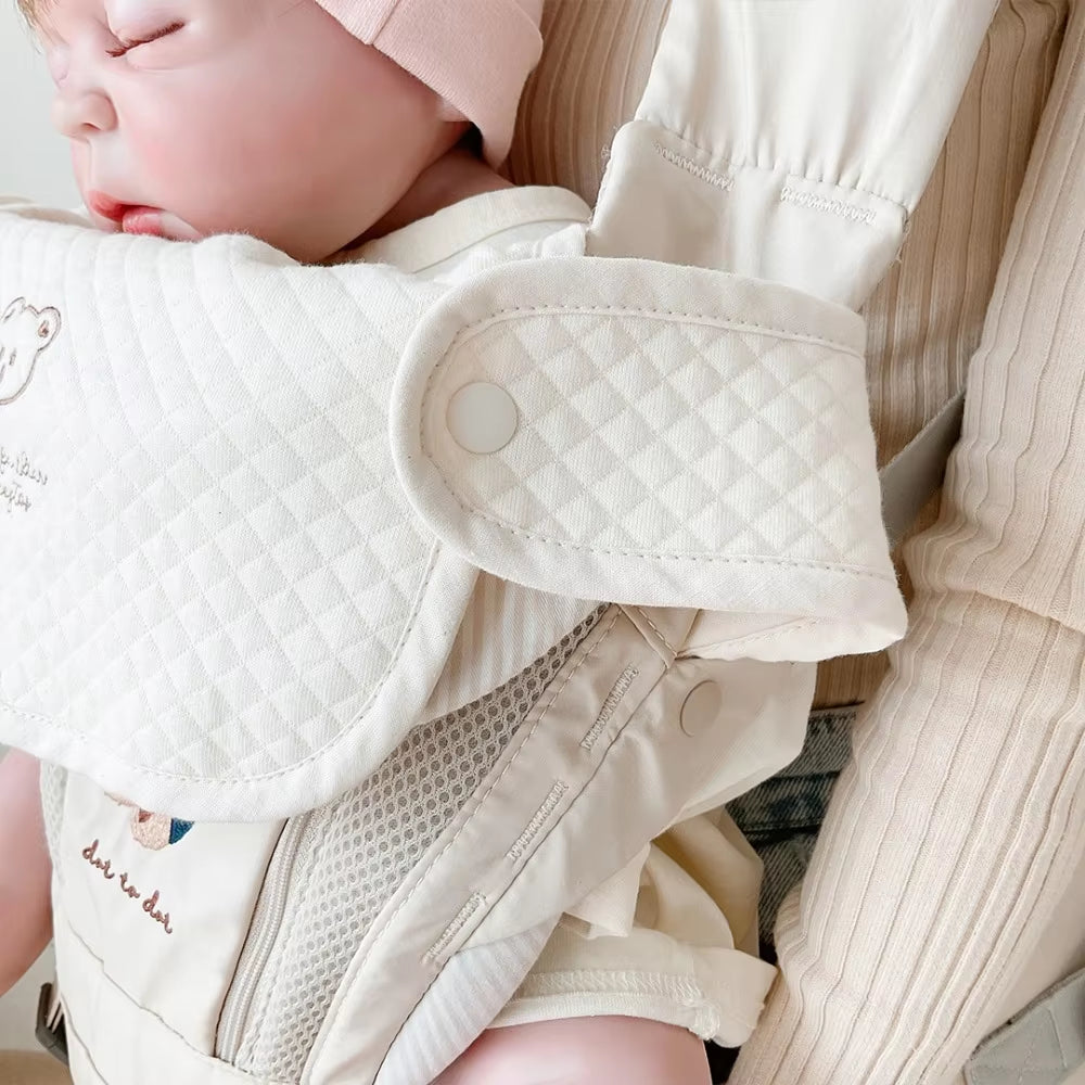 Cotton Baby Bibs Saliva Towel Chest Bite Towel Burp Cloths Babies Accessories Baby Carrier Shoulder Strap Saliva Towel