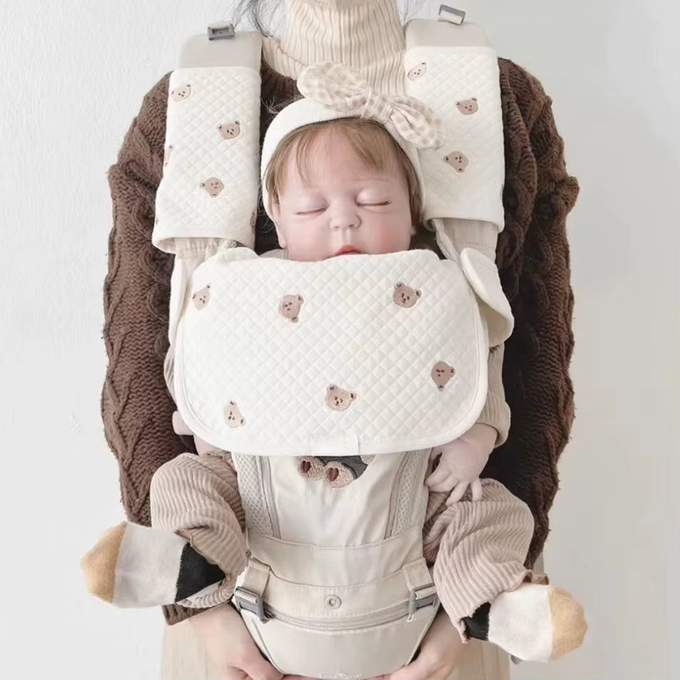 Cotton Baby Bibs Saliva Towel Chest Bite Towel Burp Cloths Babies Accessories Baby Carrier Shoulder Strap Saliva Towel