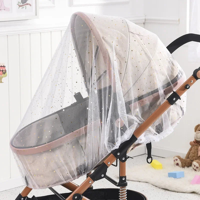 Baby Cart Sunshade Mosquito Net Universal Pram Net Buggys Insect Fly Net Protection Cover for Stroller Pushchair